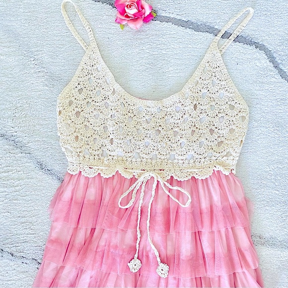 💕Pretty Pink Midi Dress SZ X-Large - Picture 13 of 16